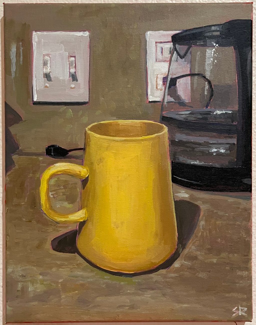 yellow mug